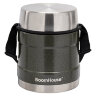 Термос 1 л для еды/напитков с широким горлом, BOOMHOUSE (БУМХАУС) RIBBED, контейнер, нержавеющая сталь SUS304, 700322, 700322