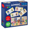 Игра настольная "Домино + пазл", АССОРТИ, 2 сюжета, HATBER, 667868