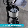 Кофеварка капельная SCARLETT SC-CM33011, 750 Вт, объем 1,25 л, подогрев, пластик, черный, 457197