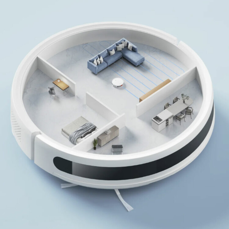 Робот-пылесос XIAOMI Mi Robot Vacuum E10, влажная уборка, контейнер 0,4 л, работа до 2-х ч, белый, BHR6783EU, 456459
