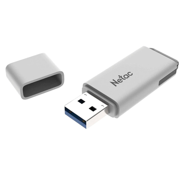 Флеш-диск 32GB NETAC U185, USB 3.0, белый, NT03U185N-032G-30WH, 513721