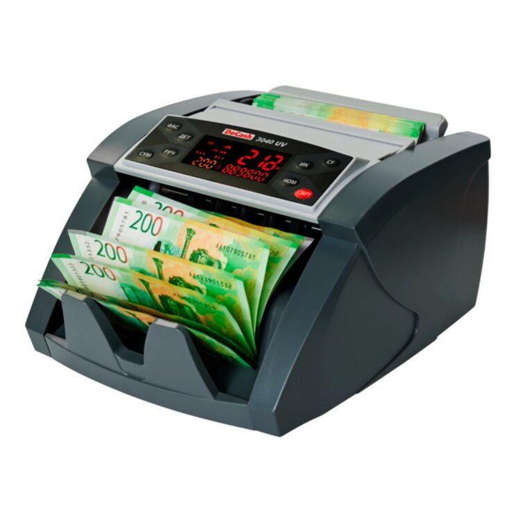 Счетчик банкнот DOCASH 3040 UV, 1000 банкнот/мин, УФ-детекция, фасовка, 290647