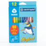 Фломастеры 12 ЦВЕТОВ CENTROPEN "Just Perfect", смываемые, устойчивы к высыханию, 2510/12KK, 725101201, 151174