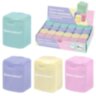 Точилка "PASTEL", с контейнером, корпус ассорти, BRAUBERG, 273255, 24 штук, 273255