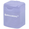 Точилка "PASTEL", с контейнером, корпус ассорти, BRAUBERG, 273255, 24 штук, 273255