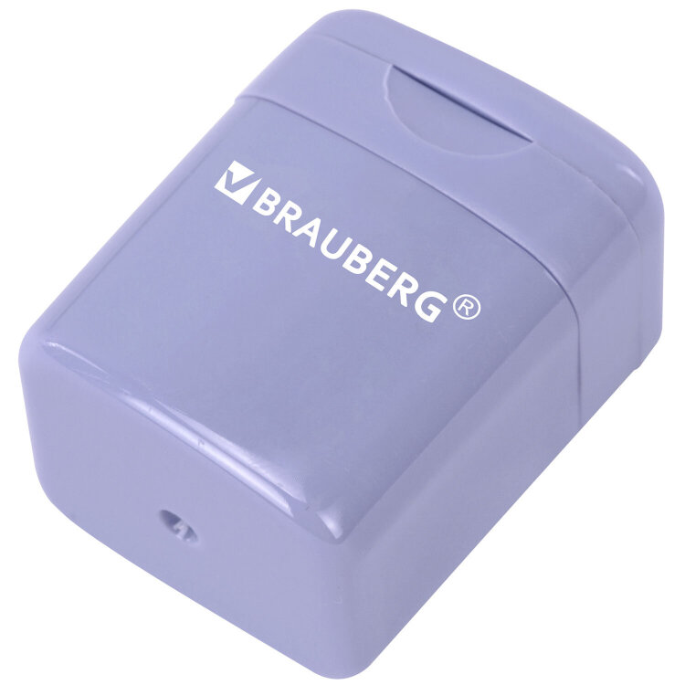 Точилка "PASTEL", с контейнером, корпус ассорти, BRAUBERG, 273255, 24 штук, 273255