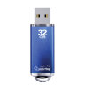 Флеш-диск 32 GB, SMARTBUY V-Cut, USB 2.0, металлический корпус, синий, SB32GBVC-B, 512187