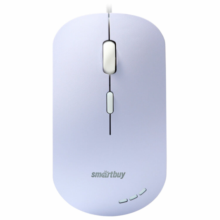 Мышь проводная бесшумная SMARTBUY 288-V, USB, 3 кнопки + 1 колесо, оптическая, сиреневая, 06819, SBM-288-V, 514183