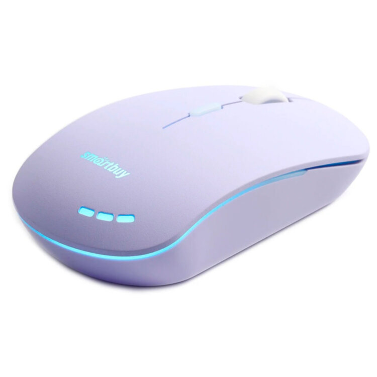 Мышь проводная бесшумная SMARTBUY 288-V, USB, 3 кнопки + 1 колесо, оптическая, сиреневая, 06819, SBM-288-V, 514183