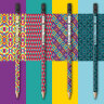 Карандаш чернографитный BRAUBERG "PATTERNS", 1 шт., HB, с ластиком, корпус ассорти, 181748, 72 штук, 181748