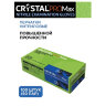 Перчатки нитриловые смотровые сверхпрочные CRYSTAL PRO MAX, 50 пар (100 шт.), размер L (большой), синие, CRYMAX-03, 631750