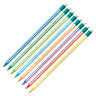 Карандаш чернографитный BIC, 1 шт., "Evolution Stripes", HB, с ластиком, корпус ассорти, 8960342, 24 штук, 180921