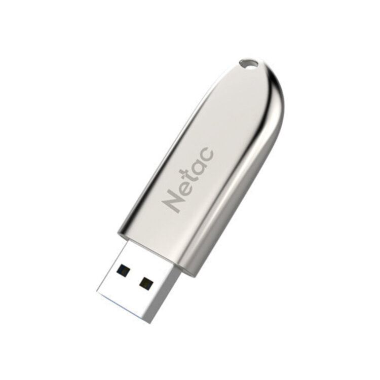 Флеш-диск 32 GB NETAC U352, USB 2.0, металлический корпус, серебристый, NT03U352N-032G-20PN, 513696