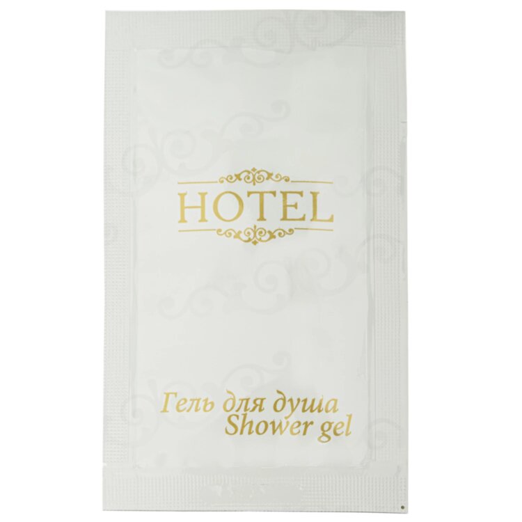 Гель для душа одноразовый 10 мл, КОМПЛЕКТ 500 шт., HOTEL, саше, флоупак, 2000113, 1 штук, 608048