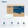 Полотенца бумажные 190 шт., Tellus/TORK (H2) ADVANCED, КОМПЛЕКТ 21 пачка, 2-слойные, белые, 22,5х21,3 см, Z-сложение, 471150, 115492