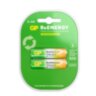 Батарейки аккумуляторные GP ReEnergy Ni-Mh пальчиковые КОМПЛЕКТ 2 шт., AA (HR6), 2000 mAh, 210AAHCRGY, 210AAHCRGY-2CRC, 458461