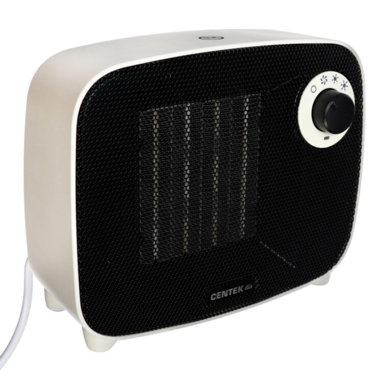 Тепловентилятор CENTEK CT-6023, 1500 Вт, 3 режима работы, белый, 457465