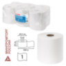 Полотенца бумажные с центральной вытяжкой 300 м, LAIMA (Система M2) UNIVERSAL WHITE, 1-слойные, белые, КОМПЛЕКТ 6 рулонов, 112506, 112506