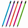 Карандаш чернографитный BRAUBERG "ULTRA COLOR", 1 шт., HB, с ластиком, пластиковый, 181708, 144 штук, 181708