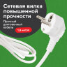 Сетевой фильтр SONNEN SPW-185, 5 розеток с заземлением, выключатель, 10 А, 1,8 м, белый, 513653, 513653