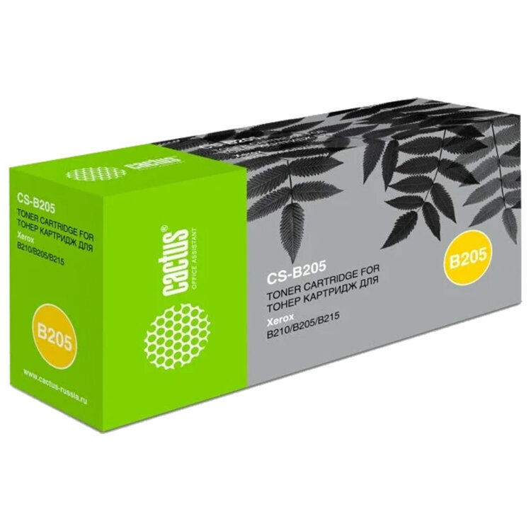 Картридж лазерный CACTUS (CS-B205) для Xerox B205/210/215, ресурс 3000 страниц, 364214