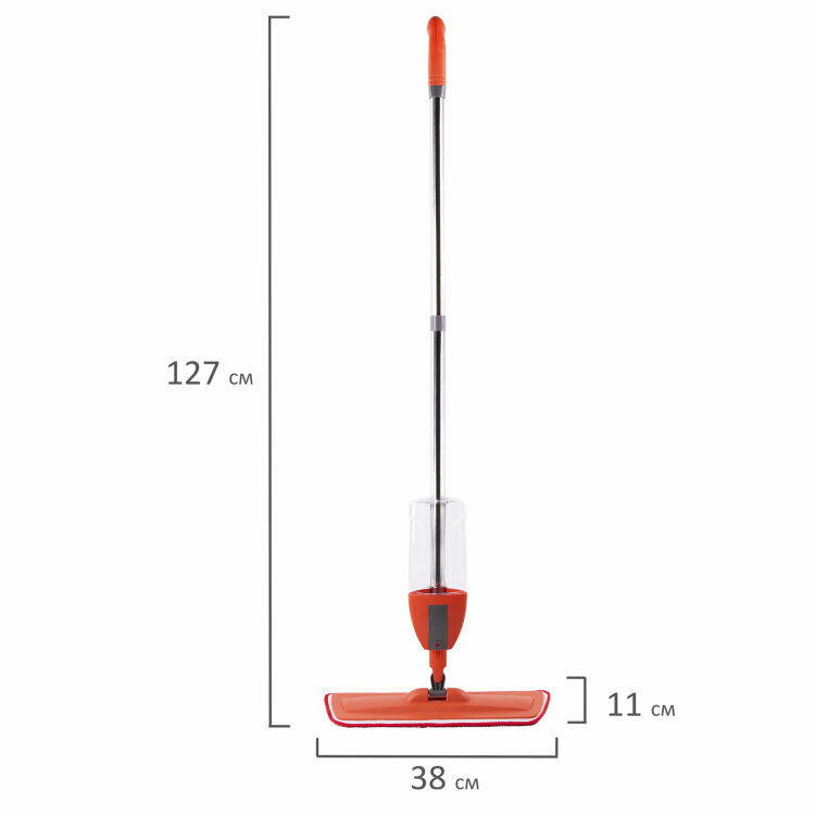 Швабра с распылителем воды плоская для мытья полов и уборки "Spray Mop", LAIMA, 607981, 607981