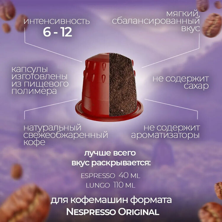 Кофе в капсулах 100 порций "Classic 5 вкусов" для кофемашин Nespresso, SINGLE CUP, 623814