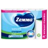 Полотенце бумажное ZEMMA/ZEWA 2-слойное, спайка 4 шт. х 15 м, белое, 1440991, 126254
