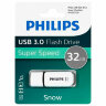 Флеш-диск 32 GB PHILIPS SNOW, разъем USB 3.0, черный, FM32FD75B/97, 514084