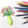 Карандаши цветные стираемые с ластиком BRAUBERG ERASABLE, 12 цветов, шестигранные, грифель 3 мм, натуральное дерево, 181932, 181932