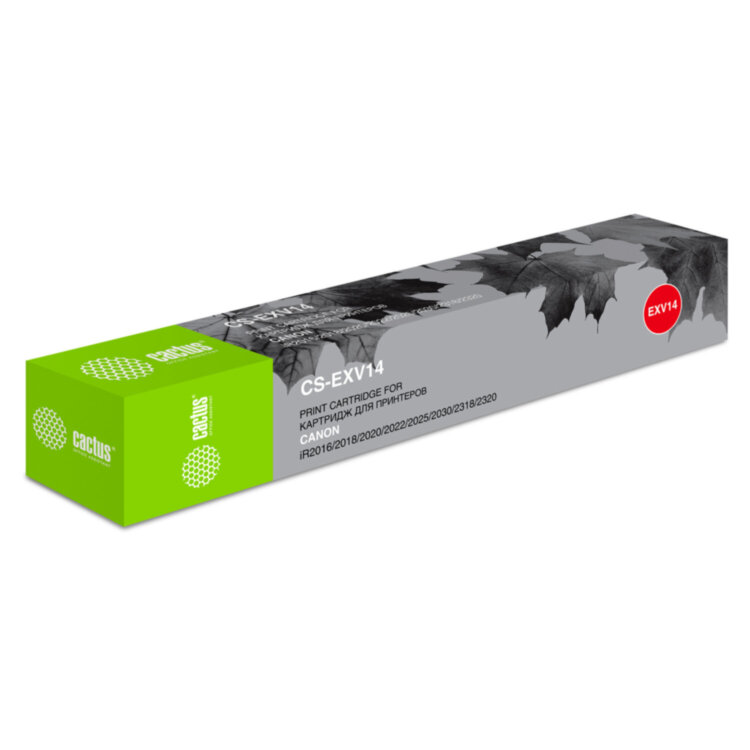 Тонер CACTUS (CS-EXV14) для CANON iR-2016/2016J/2020, 460 г, ресурс 8300 стр., 320793