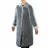 Халат одноразовый белый на липучках КОМПЛЕКТ 10 шт., 4XL, 64-66 размер, 110 см, рукав на резинке, 30 г/м2, ОПТИТРЕЙД, 631255