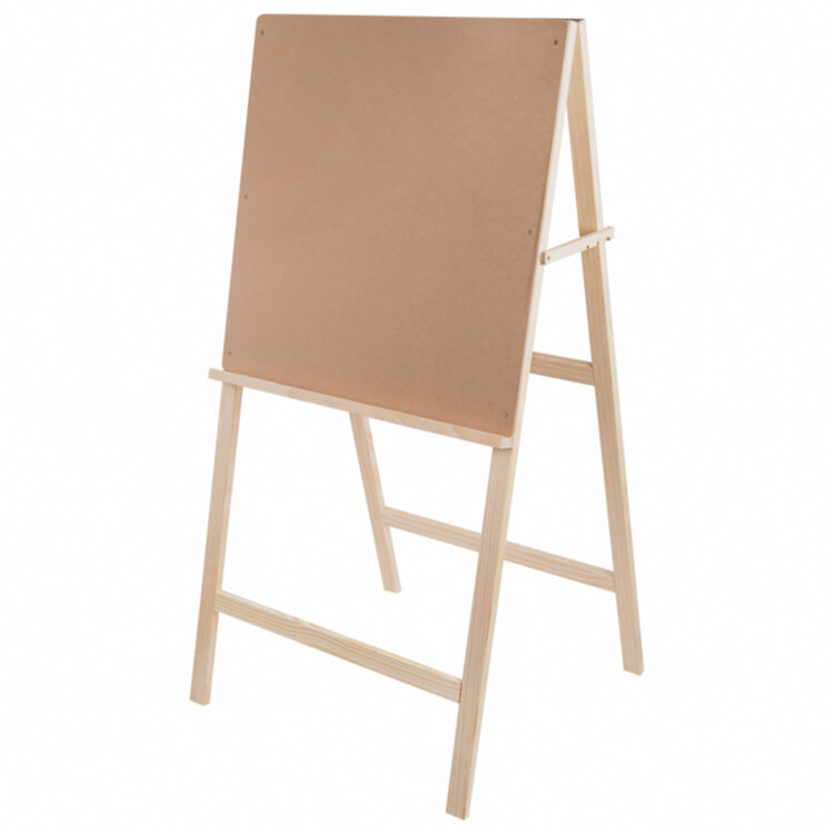 Мольберт напольный BRAUBERG ART CLASSIC "Хлопушка", планшет 60x60см, в собр.виде 60x120x5см, 190659, 190659