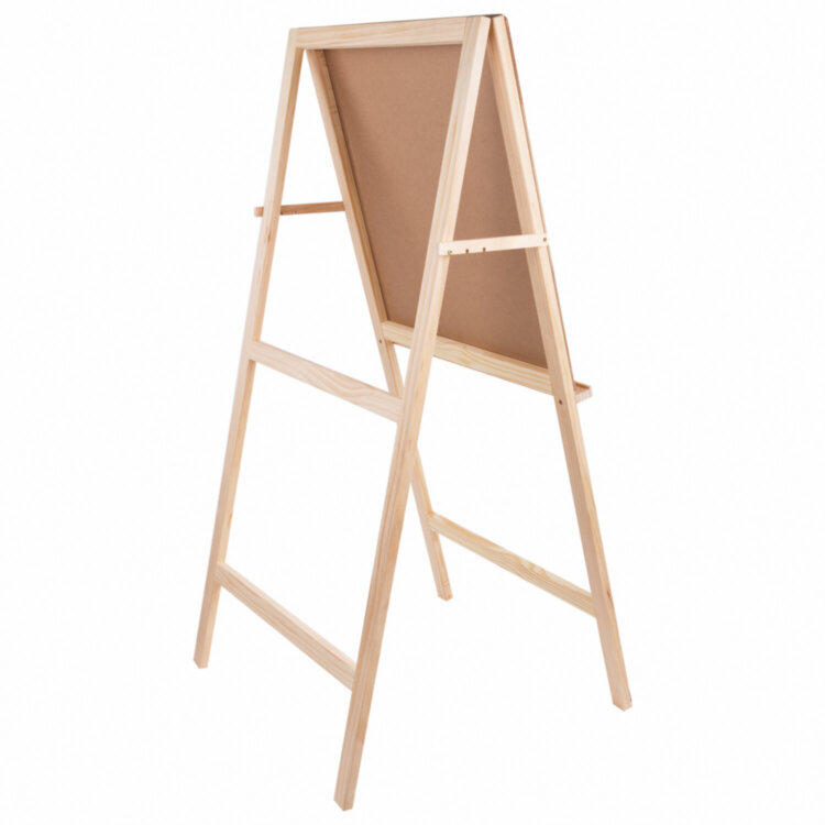 Мольберт напольный BRAUBERG ART CLASSIC "Хлопушка", планшет 60x60см, в собр.виде 60x120x5см, 190659, 190659