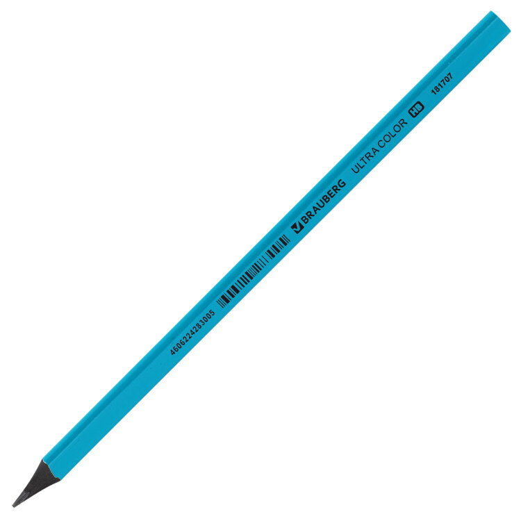 Карандаш чернографитный BRAUBERG "ULTRA COLOR", 1 шт., HB, пластиковый, 181707, 144 штук, 181707