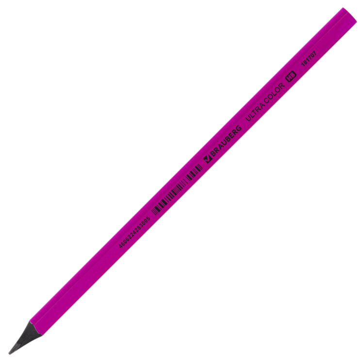 Карандаш чернографитный BRAUBERG "ULTRA COLOR", 1 шт., HB, пластиковый, 181707, 144 штук, 181707