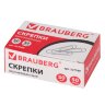 Скрепки большие 50 мм, BRAUBERG, оцинкованные, 50 шт., в картонной коробке, 227589, 227589