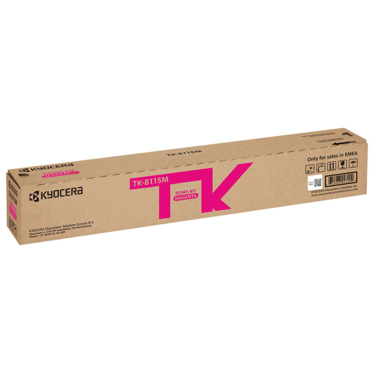 Тонер-картридж KYOCERA (TK-8115M) M8124cidn/M8130cidn, пурпурный, ресурс 6000 стр., оригинальный, 1T02P3BNL0, 363061