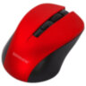 Мышь беспроводная с бесшумным кликом SONNEN V18, USB, 800/1200/1600 dpi, 4 кнопки, красная, 513516, 513516