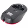 Мышь беспроводная с бесшумным кликом SONNEN V18, USB, 800/1200/1600 dpi, 4 кнопки, красная, 513516, 513516