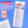 Закладки клейкие, выделители текста, BRAUBERG ULTRA PASTEL COLOR, 135х5 мм, 160 штук (8 цветов х 20 листов), 116686, 116686