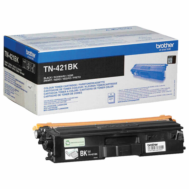 Картридж лазерный BROTHER (TN421BK) HLL8260CDW/DCPL8410CDW/MFCL8690CDW, черный, оригинальный, ресурс 3000 страниц, 363560