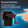 Точилка механическая BRAUBERG "ULTRA", для чернографитных и цветных карандашей, крепление к столу, корпус черный с красным, 228626, 228626