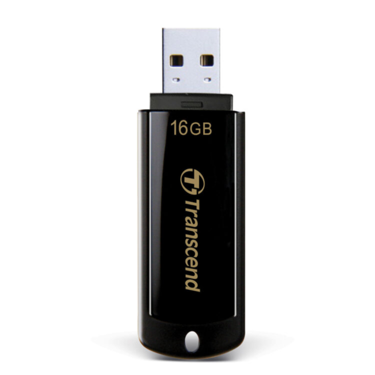 Флеш-диск 16 GB, TRANSCEND Jet Flash 350, USB 2.0, черный, TS16GJF350, 510968