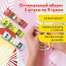 Клей-карандаш "Зверята: кошка, мышка, хрюшка", 9 г, фигурный колпачок, 3 шт./блистер, BRAUBERG KIDS, 271141, 271141