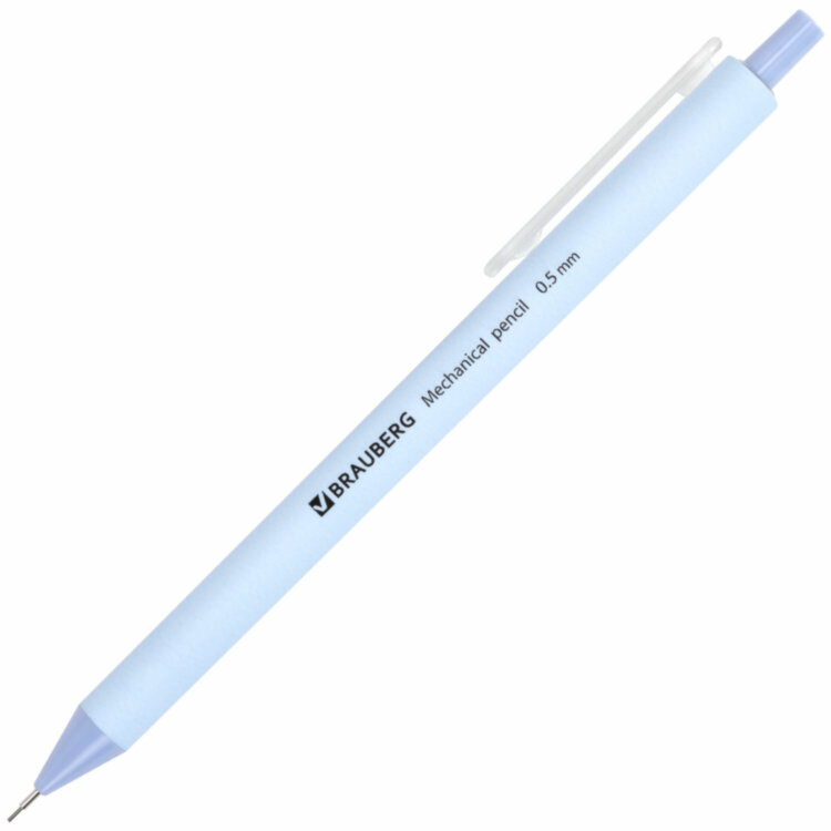 Карандаш механический 0,5 мм, BRAUBERG SOFT PASTEL, корпус soft-touch ассорти, 181957, 24 штук, 181957