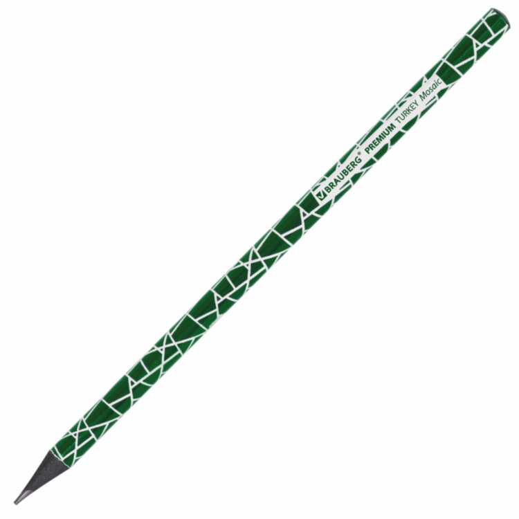 Карандаш чернографитный BRAUBERG "PREMIUM TURKEY", 1 шт., "Mosaic", НВ, ассорти, дисплей, 181569, 72 штук, 181569