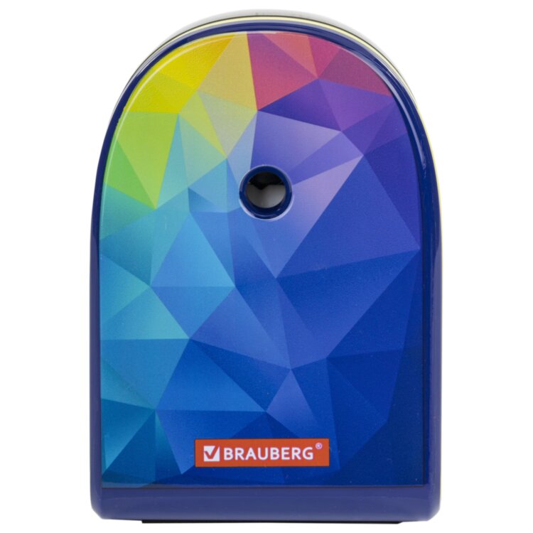 Точилка механическая BRAUBERG "MULTICOLOR", корпус с печатью, 228489, 228489