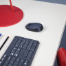 Мышь беспроводная LOGITECH M170, 2 кнопки + 1 колесо-кнопка, оптическая, черная, 910-004642, 512000