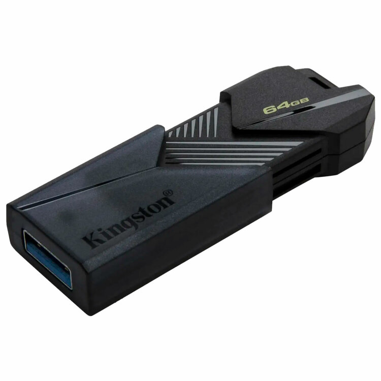 Флеш-диск 64 GB KINGSTON DataTraveler Exodia Onyx, разъем USB 3.2, черный, DTXON/64GB, 514067